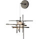Tura 1 Light 16.4 inch Black Sconce Wall Light, Low Voltage