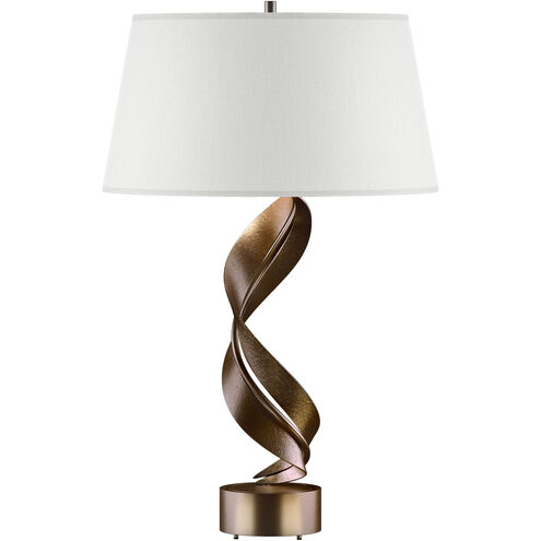 Folio 25.1 inch 100 watt Bronze Table Lamp Portable Light in Natural Anna