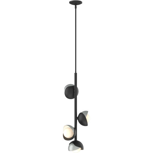 Brooklyn 4 Light 11.6 inch Black and Vintage Platinum Vertical Pendant Ceiling Light in Black/Vintage Platinum