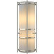 Extended Bars 2 Light 6.75 inch Sterling Sconce Wall Light in Ivory Art