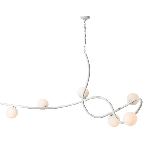 Slide 6 Light 69.2 inch Vintage Platinum Pendant Ceiling Light, XL