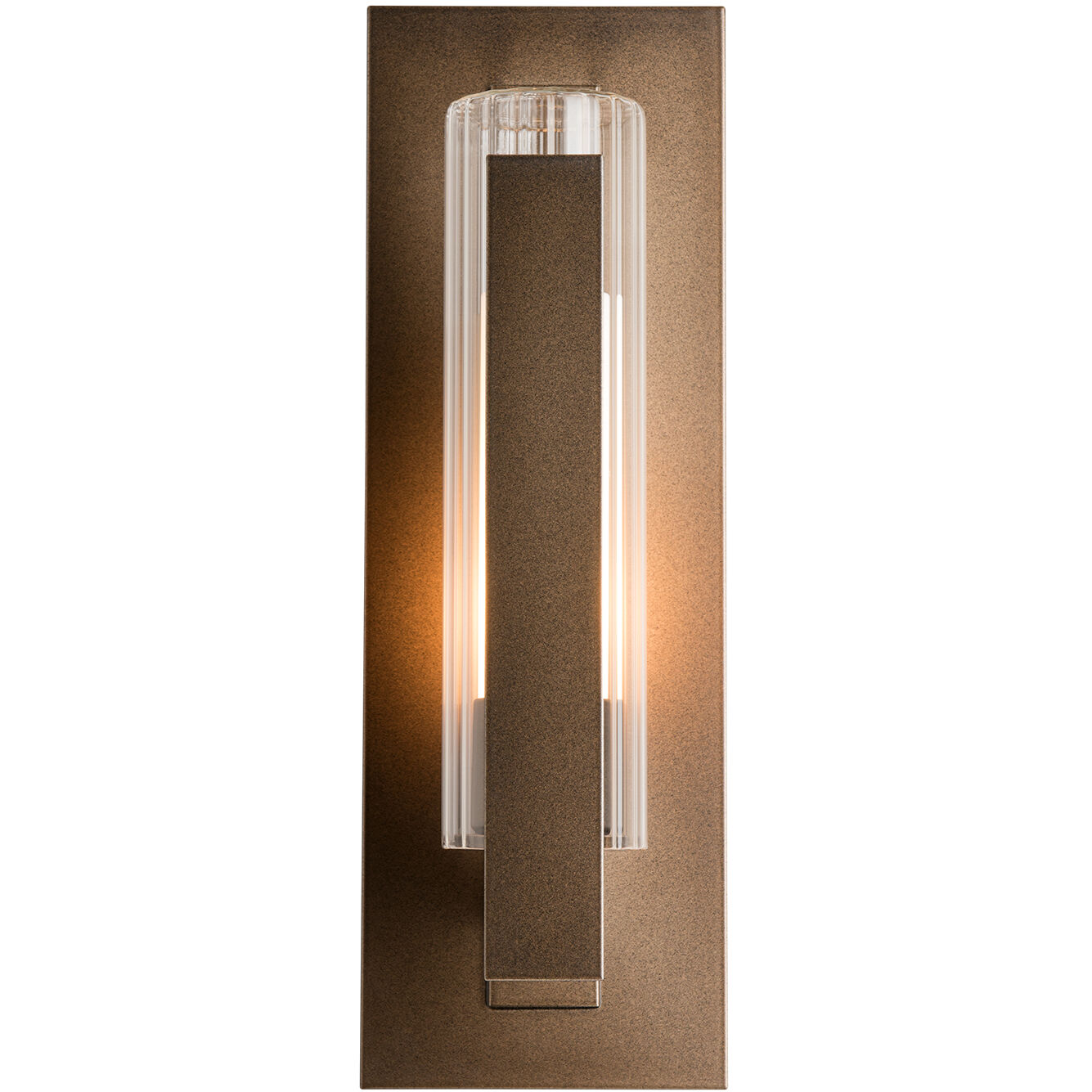 Vertical Bar 1 Light 15 inch Coastal Bronze Outdoor Sconce, Small