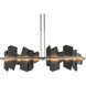 Ardesia Linear Pendant Ceiling Light in Natural Iron