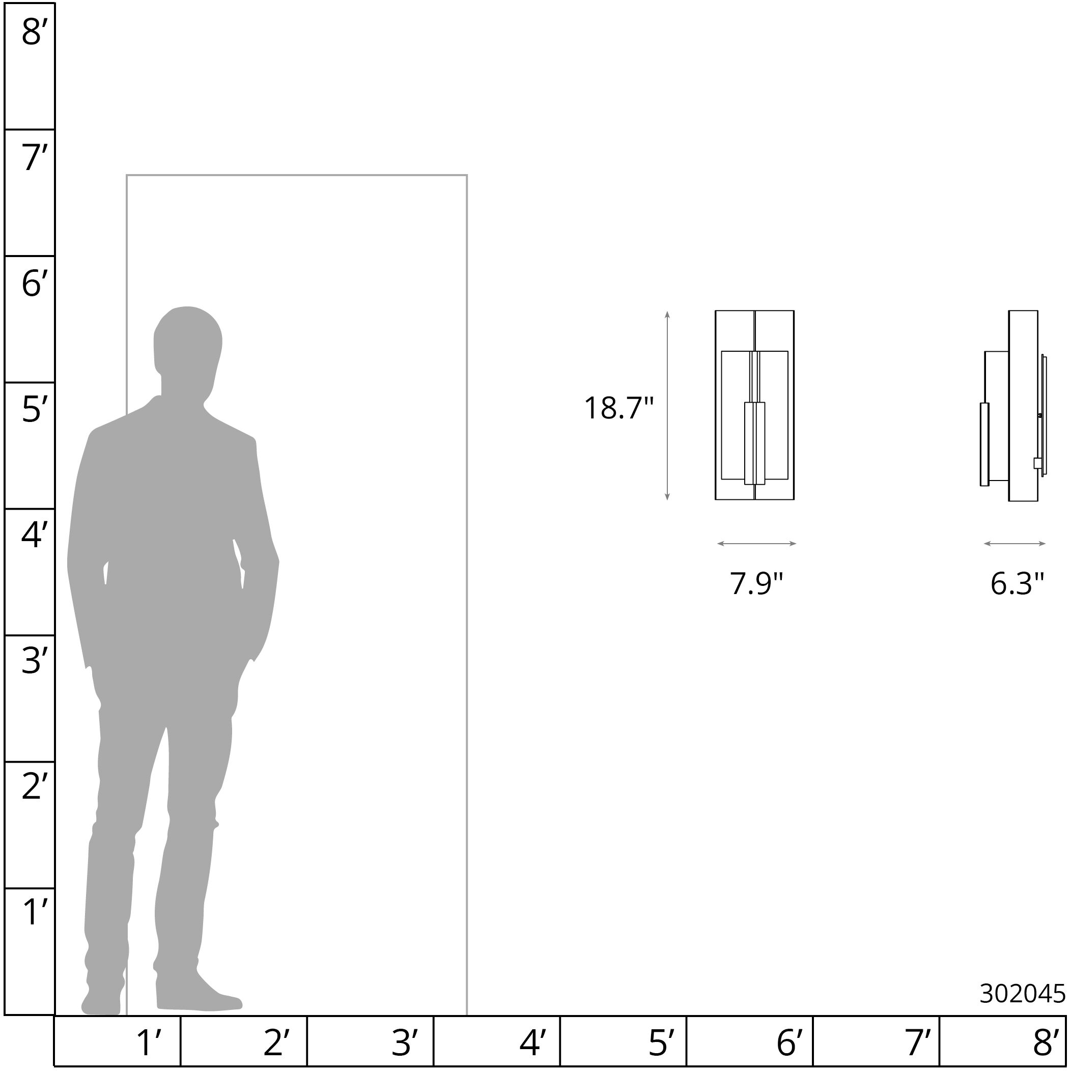 Summit 1 Light 18.7 inch White Outdoor Sconce in Clear, Small