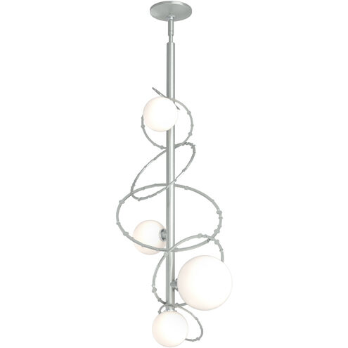 Olympus 4 Light 13.9 inch Vintage Platinum Vertical Pendant Ceiling Light