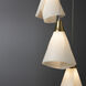 Mobius 5 Light 17.3 inch Modern Brass Pendant Ceiling Light, Standard