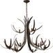Caribou 9 Light 49.1 inch Oil Rubbed Bronze Chandelier Ceiling Light