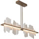 Volterra Linear Pendant Ceiling Light in Soft Gold