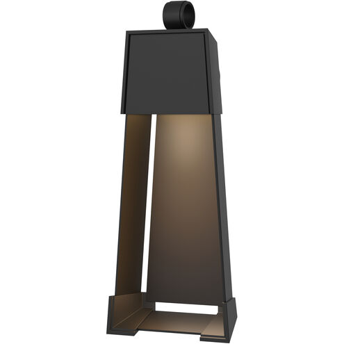 Revere 1 Light 25.1 inch Coastal Black and Coastal Black Outdoor Sconce, Medium