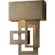 Collage LED 13.8 inch Coastal Dark Smoke Outdoor Sconce, Small