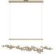 Art + Alchemy Coral LED 9 inch Soft Gold with Soft Gold Pendant Ceiling Light