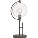 Pluto 19.3 inch 100 watt Dark Smoke Table Lamp Portable Light in Clear
