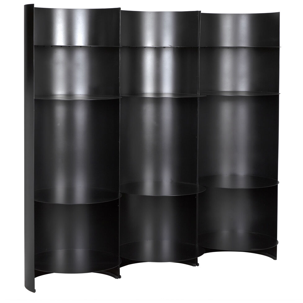 Fassbender Matte Black Bookcase, Set of 3