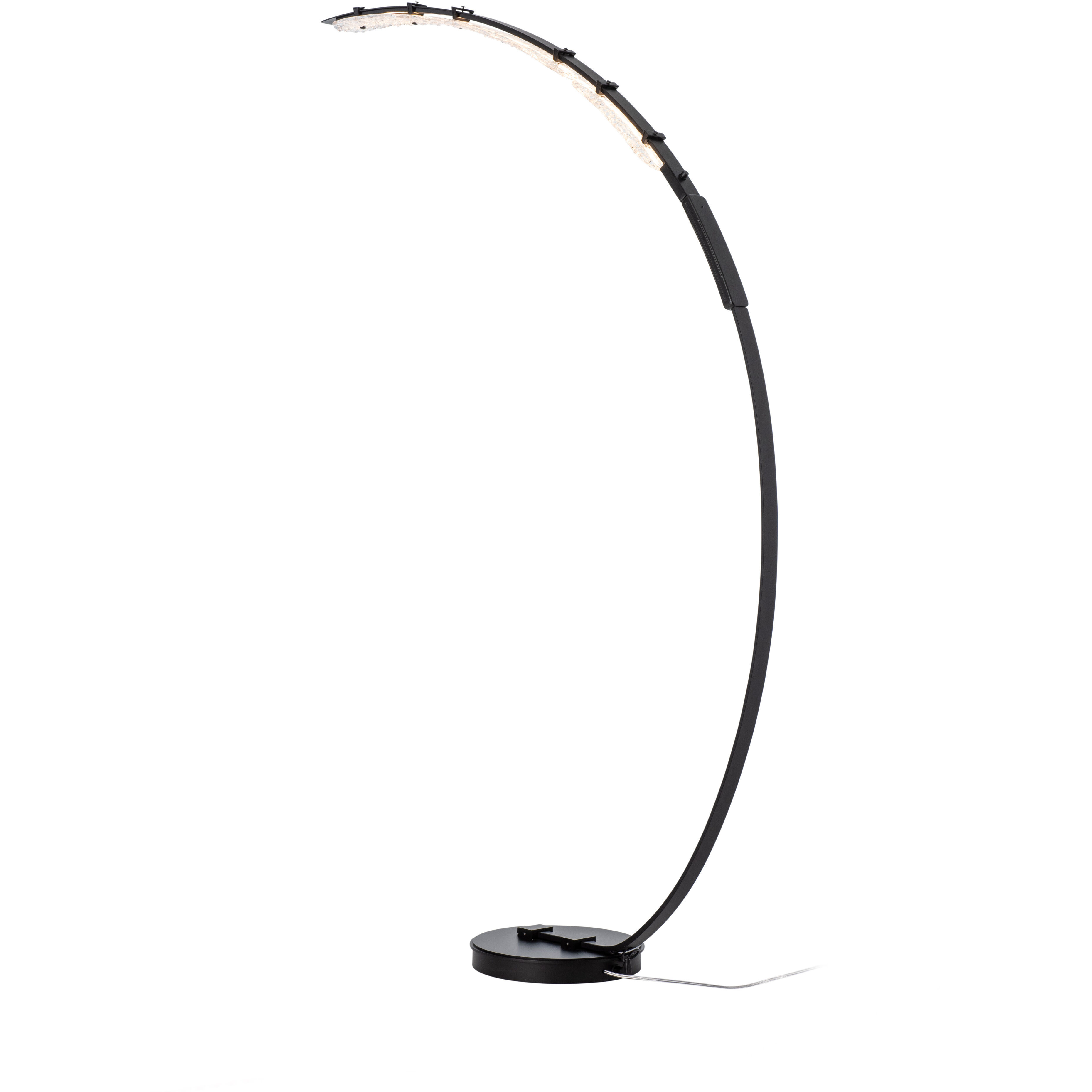 Glissade 80 inch 16.80 watt Black Arc Floor Lamp Portable Light