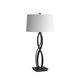 Almost Infinity 27 inch 150 watt Black Table Lamp Portable Light in Natural Anna
