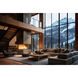 Flight 10 Light 73.2 inch Black/Modern Brass Pendant Ceiling Light
