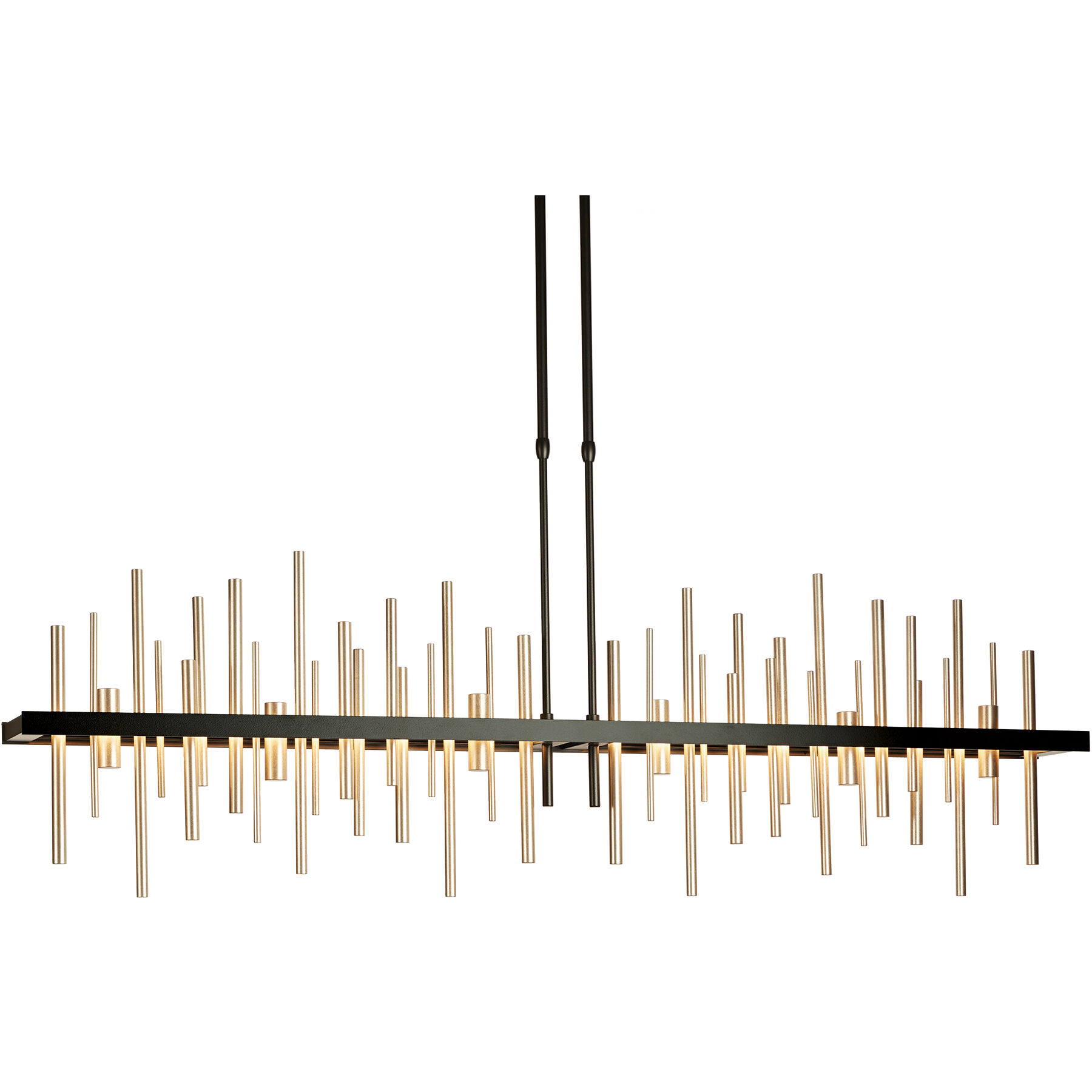 Cityscape LED 51.9 inch Black and Soft Gold Pendant Ceiling Light, Large
