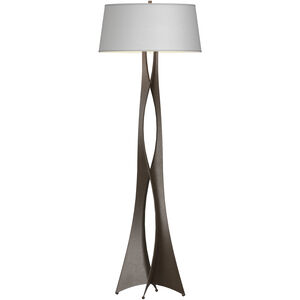 Moreau 62.6 inch 150 watt Bronze Floor Lamp Portable Light in Natural Anna