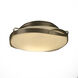 Flora 2 Light 13.9 inch Soft Gold Flush Mount Ceiling Light