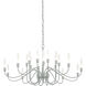 Lisse 20 Light 43.3 inch Vintage Platinum Chandelier Ceiling Light