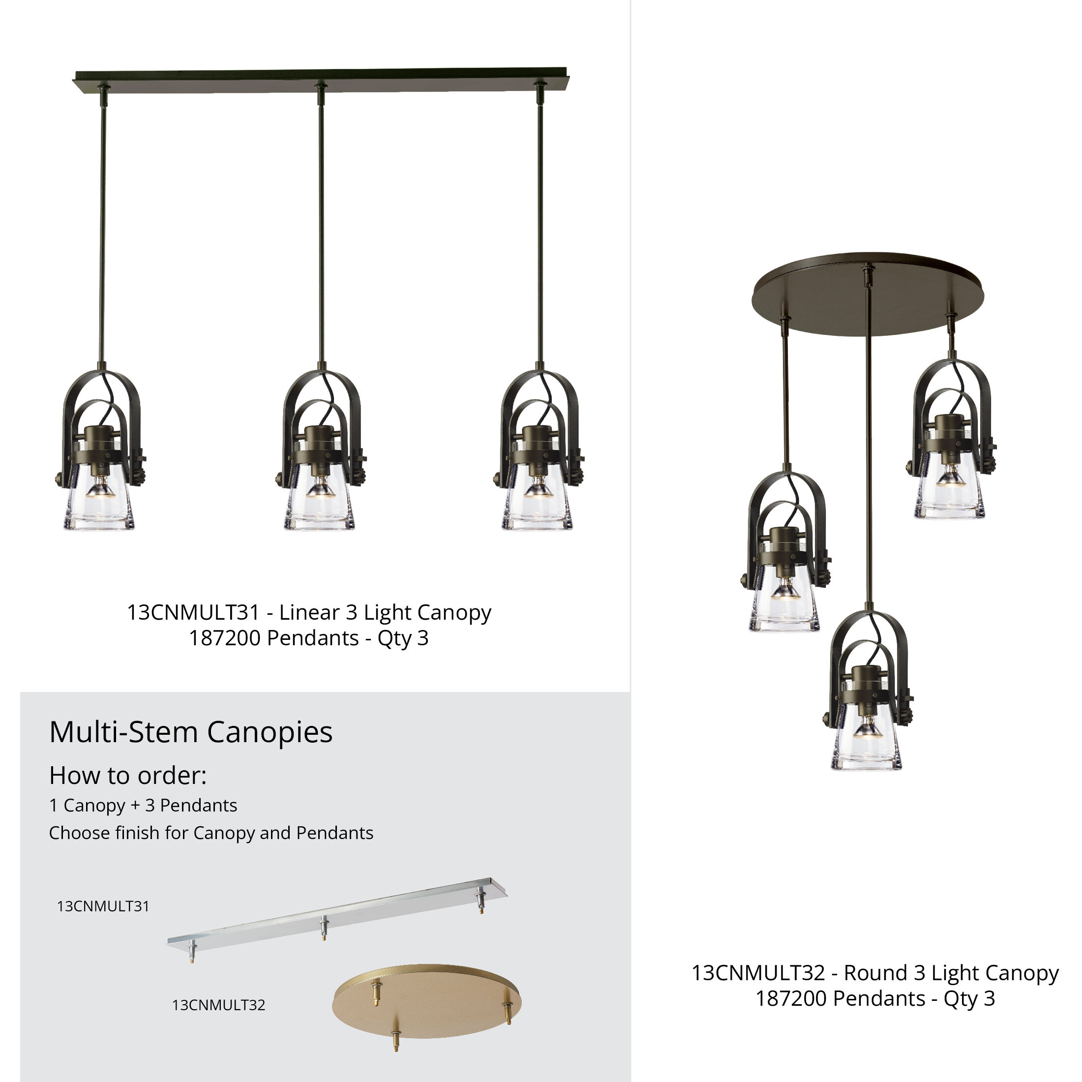 Erlenmeyer 1 Light 8.1 inch Natural Iron Mini Pendant Ceiling Light, Large