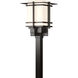 Tourou 1 Light 19.1 inch Coastal Oil Rubbed Bronze Outdoor Post Light, Large