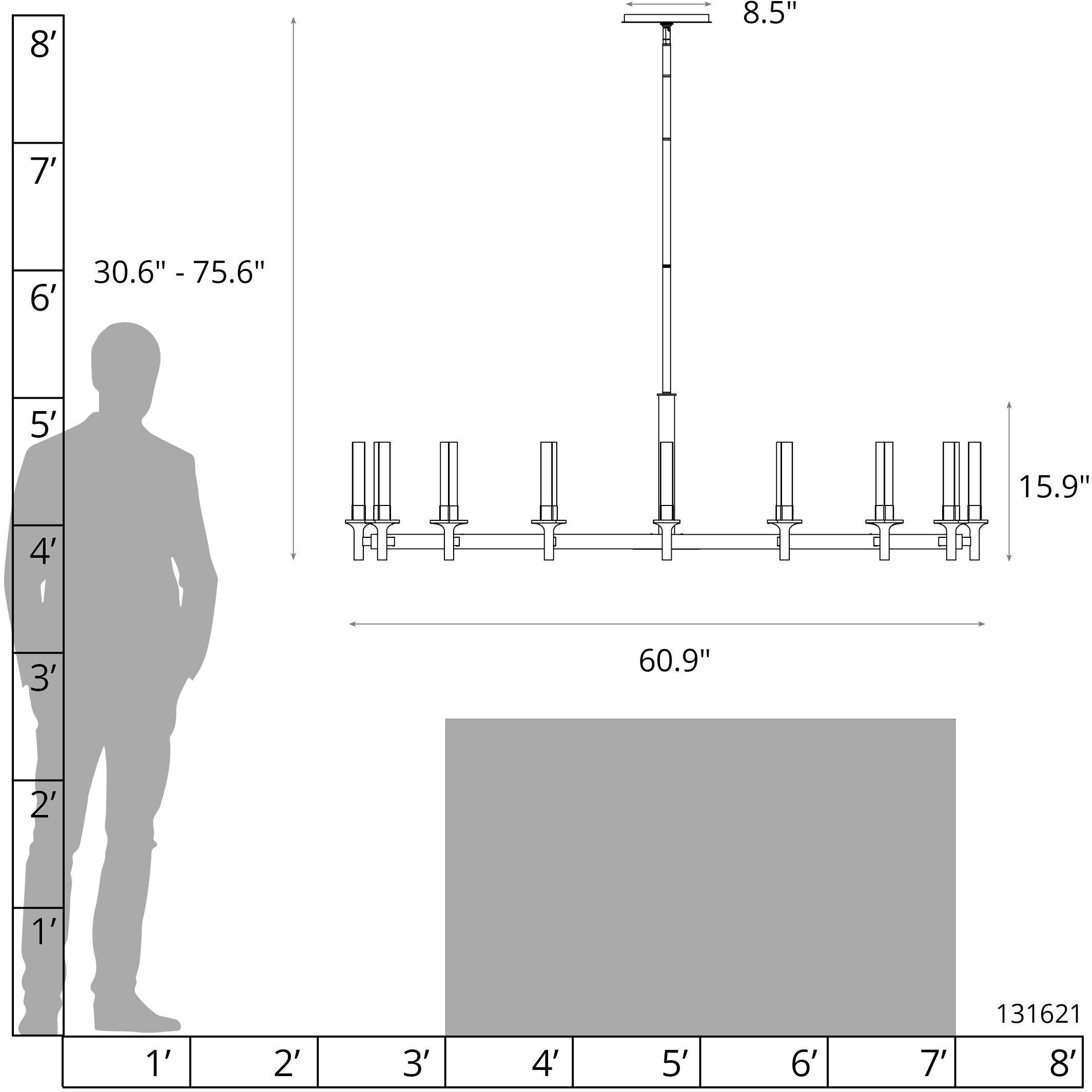 Windsor 16 Light 60.9 inch Soft Gold Chandelier Ceiling Light in Frosted