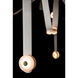 Art & Alchemy SNAPS LED 86.5 inch White Pendant Ceiling Light in Chestnut Leather with Alabaster, Large
