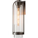 Alcove 1 Light 19.6 inch Coastal Dark Smoke Outdoor Sconce in Clear, Medium