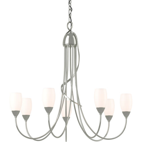 Flora 7 Light 24.9 inch Sterling Chandelier Ceiling Light, 7 Arm