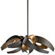 Corona 4 Light 18.25 inch Dark Smoke Dining Pendant Ceiling Light, Small