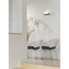 Axis 2 Light 17.3 inch Dark Smoke ADA Sconce Wall Light in Opal