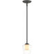 Simple 1 Light 5 inch Natural Iron Mini Pendant Ceiling Light