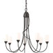 Flora 7 Light 24.9 inch Oil Rubbed Bronze Chandelier Ceiling Light