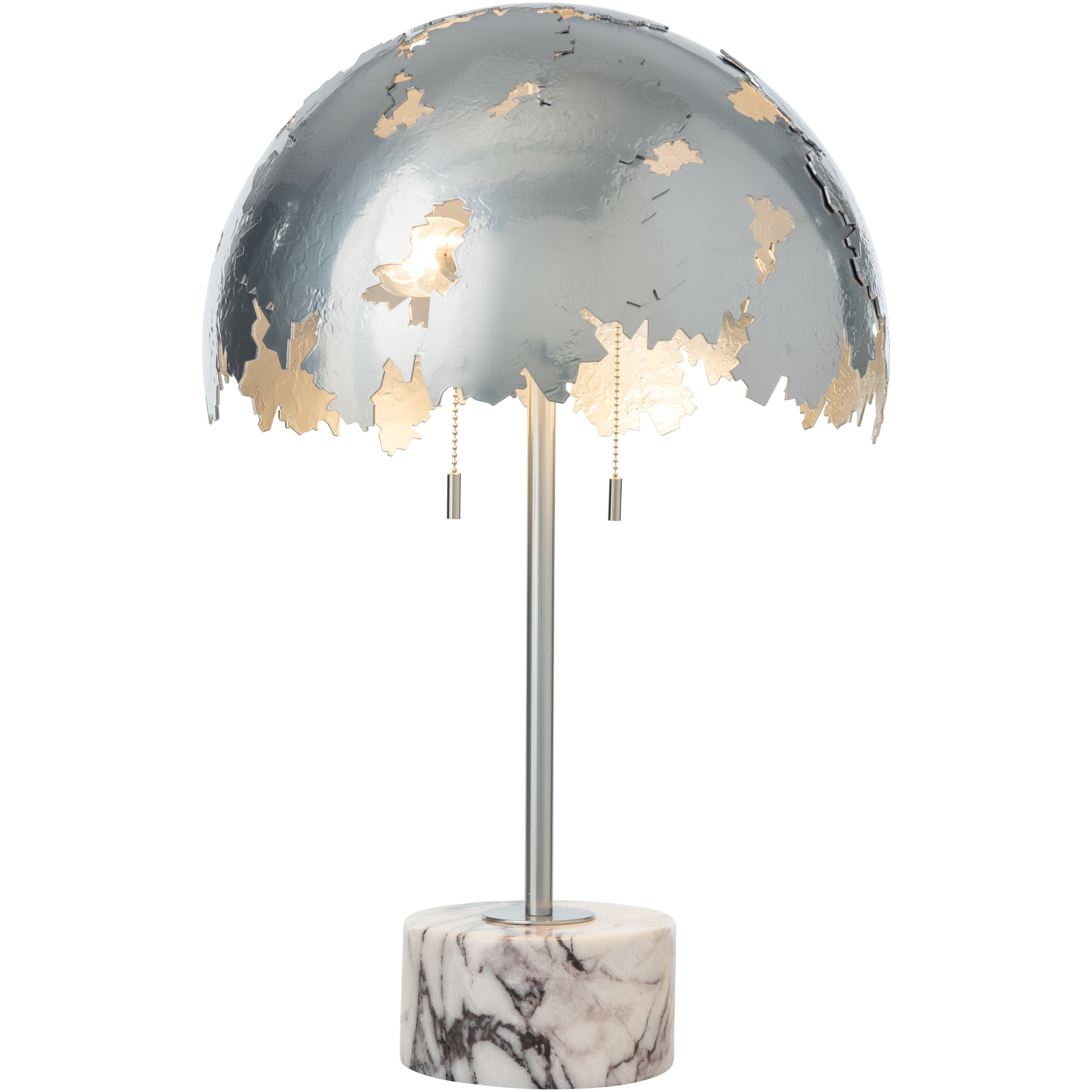 Pangea 23.1 inch 60.00 watt Ink Table Lamp Portable Light in Black Marble, Dome
