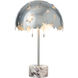 Pangea 23.1 inch 60.00 watt Ink Table Lamp Portable Light in Lilac Marble, Dome