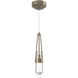 Link 1 Light 2.9 inch Soft Gold Mini Pendant Ceiling Light