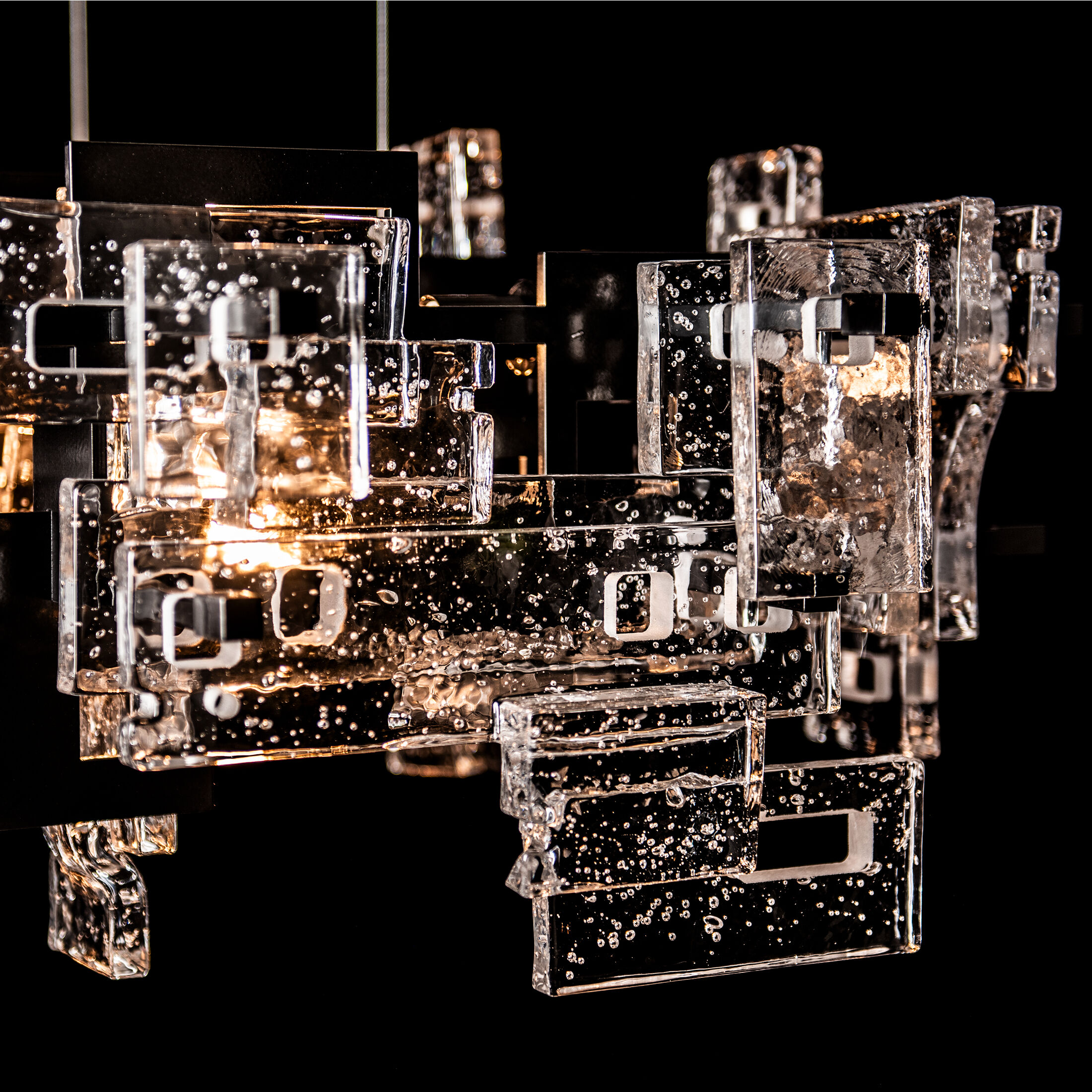 Fusion 10 Light 52.5 inch Ink Pendant Ceiling Light