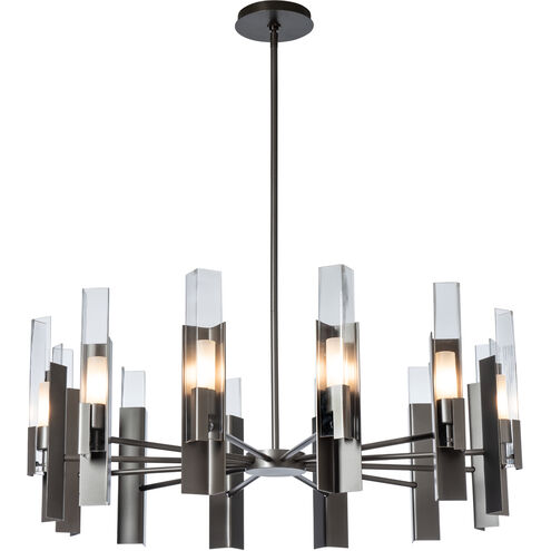 Summit 12 Light 40.2 inch Dark Smoke Pendant Ceiling Light in Clear