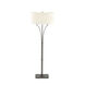 Formae 58.1 inch 100 watt Dark Smoke Floor Lamp Portable Light in Flax