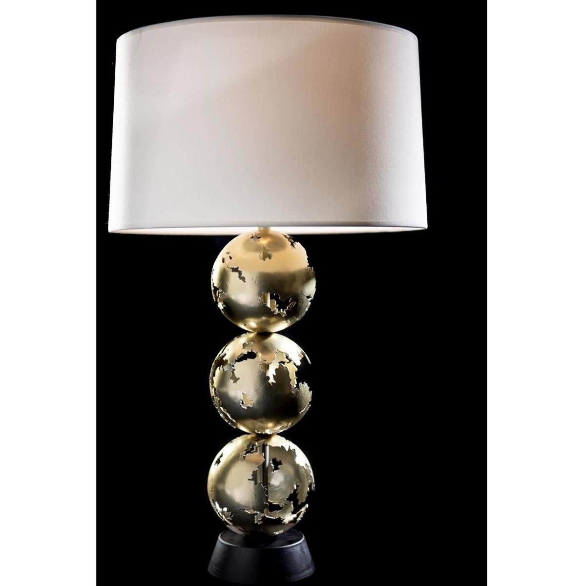 Pangea 32.6 inch 60 watt Modern Brass and Black Table Lamp Portable Light in Modern Brass/Black