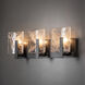 Arc 3 Light 21.5 inch Black Bath Sconce Wall Light