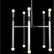 Helix 10 Light 25.9 inch Sterling Pendant Ceiling Light