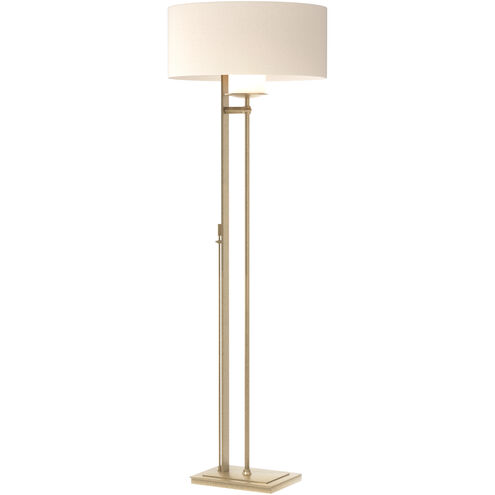 Rook 60 inch 150 watt Soft Gold Floor Lamp Portable Light in Flax