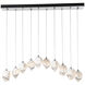 Chrysalis 10 Light 8.5 inch Sterling Pendant Ceiling Light in White Crystal, Small