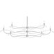 Willow 6 Light 59.4 inch Vintage Platinum Chandelier Ceiling Light, Large