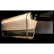 Draped Glass LED 26 inch Black Bath Bar Wall Light