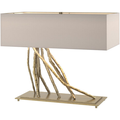 Brindille 16.5 inch 60 watt Modern Brass Table Lamp Portable Light in Flax