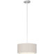Exos 3 Light 16.1 inch White Pendant Ceiling Light in Flax