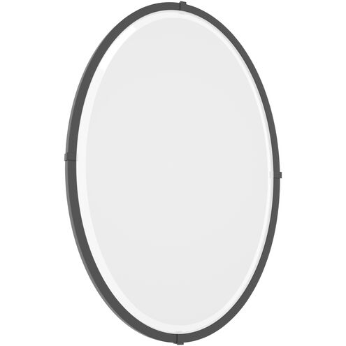 Beveled 31.7 X 22.3 inch Black Mirror, Oval